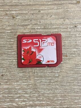 Generic 512MB Red SD Memory Card - Red